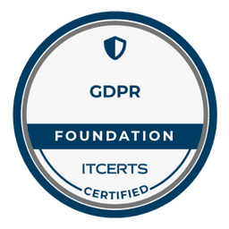Badge ITCERTS — GDPR — Foundation.