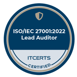 Badge ITCERTS — ISO/IEC 27001:2022 — Lead Auditor.